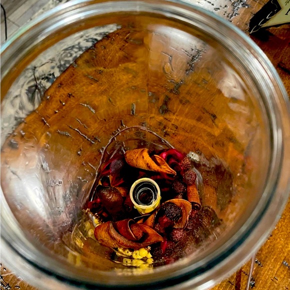 Primitive Home Decor Lamp Wooden Stars Pip Berry Garland Fabric Garland - Picture 3 of 12